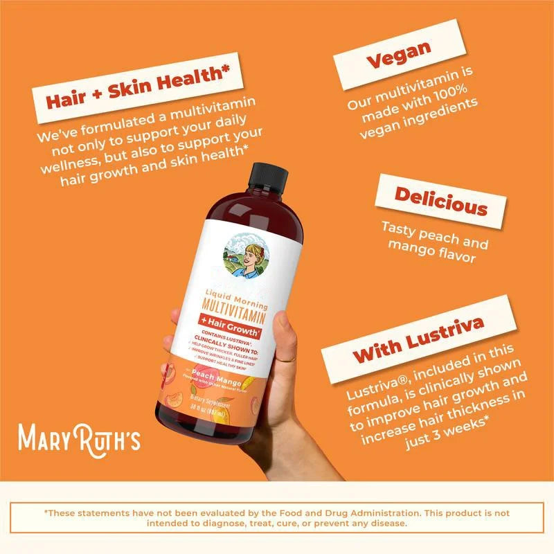 Liquid Morning Multivitamin + Hair Growth