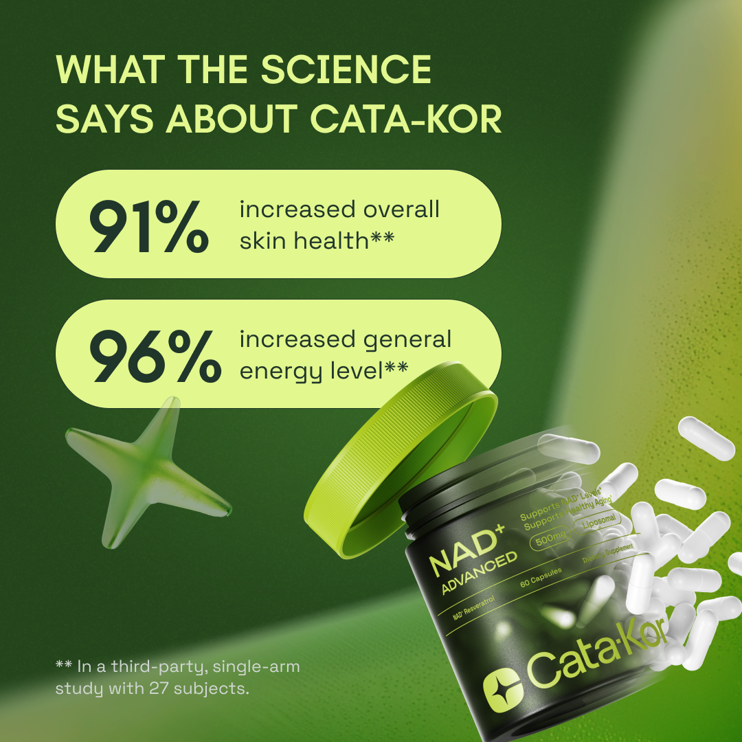Cata-Kor NAD+ Advanced - NAD Supplement with Resveratrol 500MG