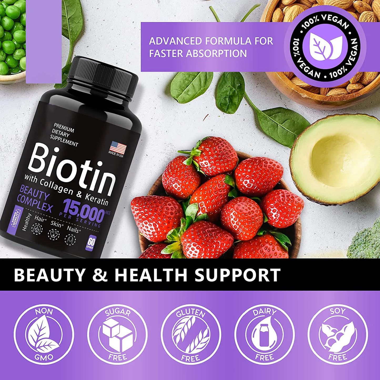 Biotin Supplements Hair Growth and Skin Whitening