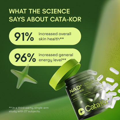 Cata-Kor NAD+ Advanced - NAD Supplement with Resveratrol 500MG