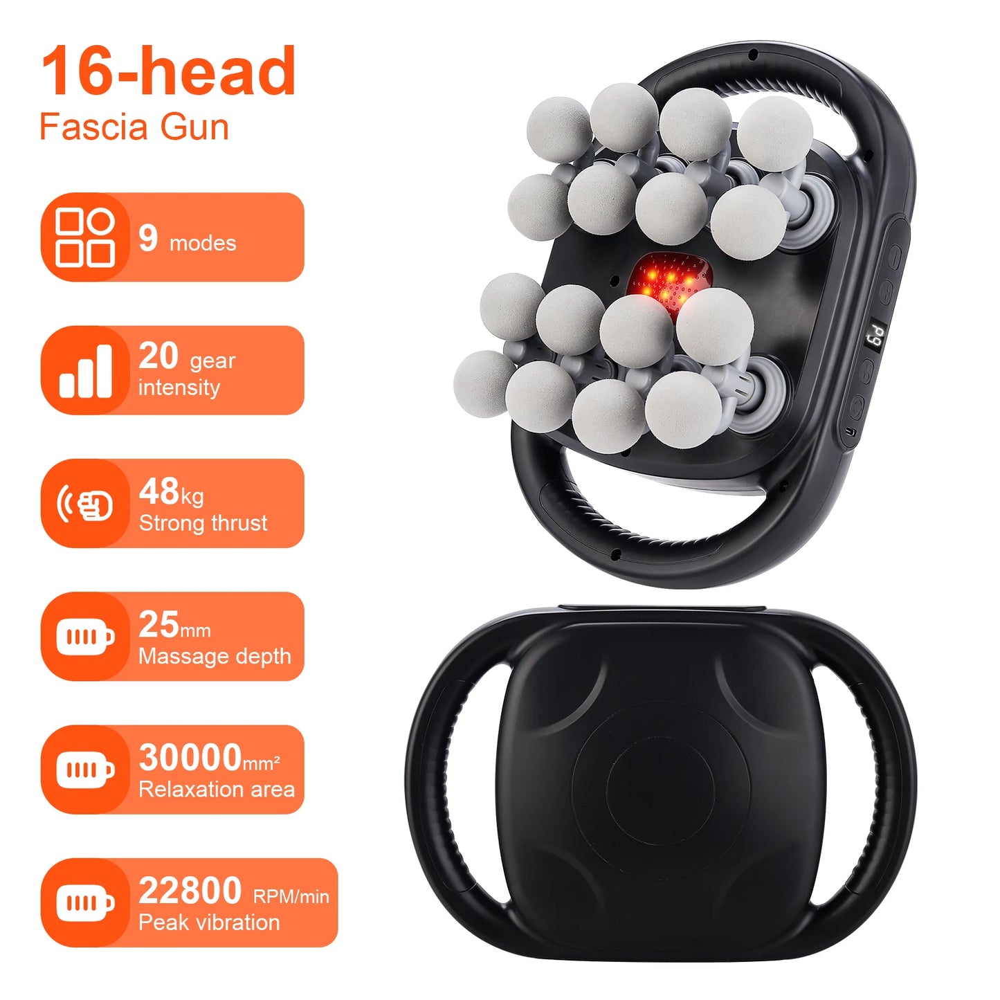 16-Head Body Massage Gun