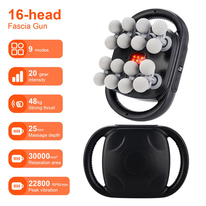 16-Head Body Massage Gun