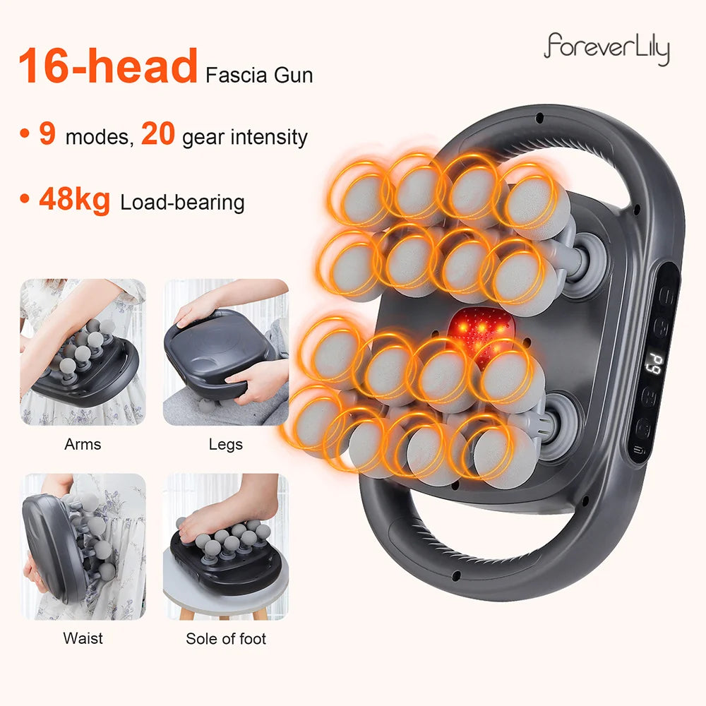 16-Head Body Massage Gun